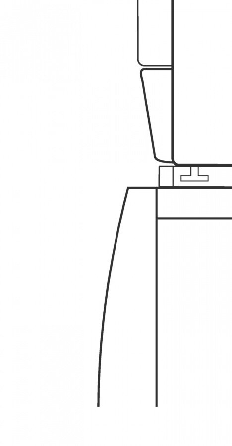 Монтажный комплект для установки в колонну WTV412 белый лотос
