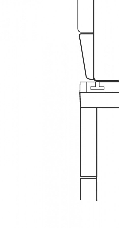 Монтажный комплект для установки в колонну WTV412 белый лотос