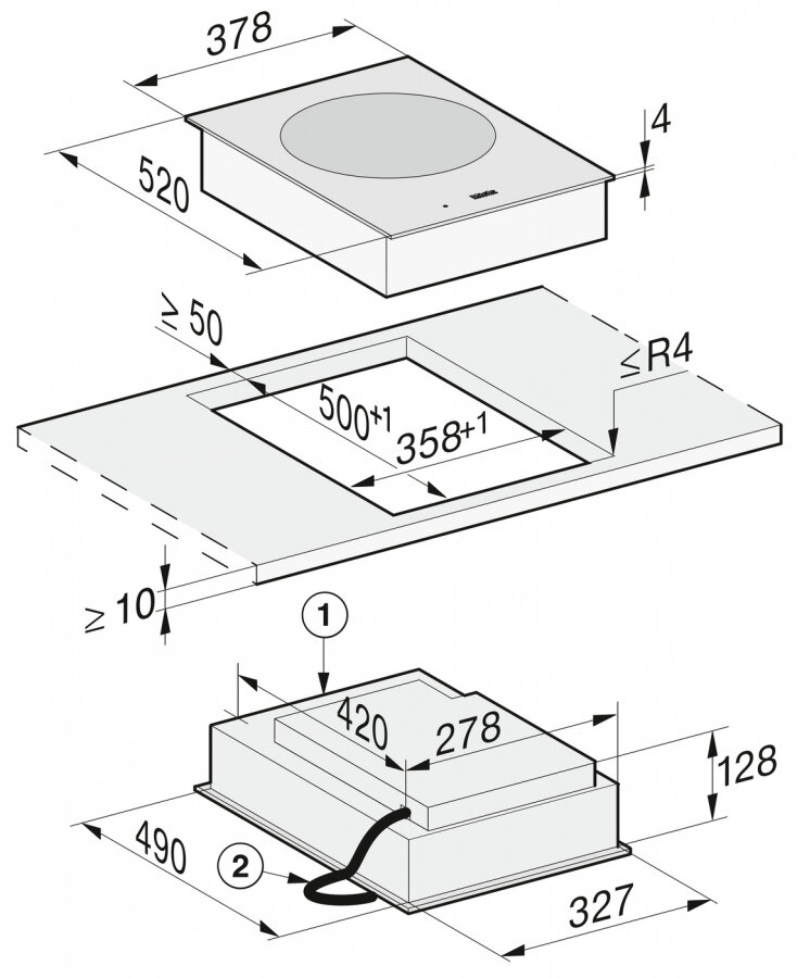 Индукционная панель Wok CS7641 FL