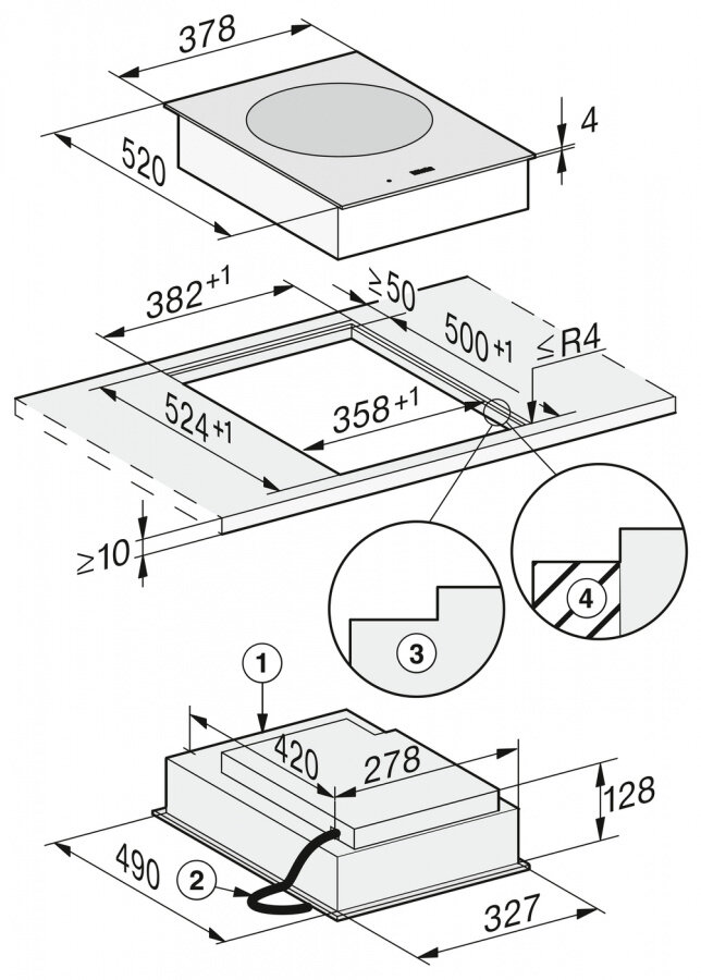 Индукционная панель Wok CS7641 FL
