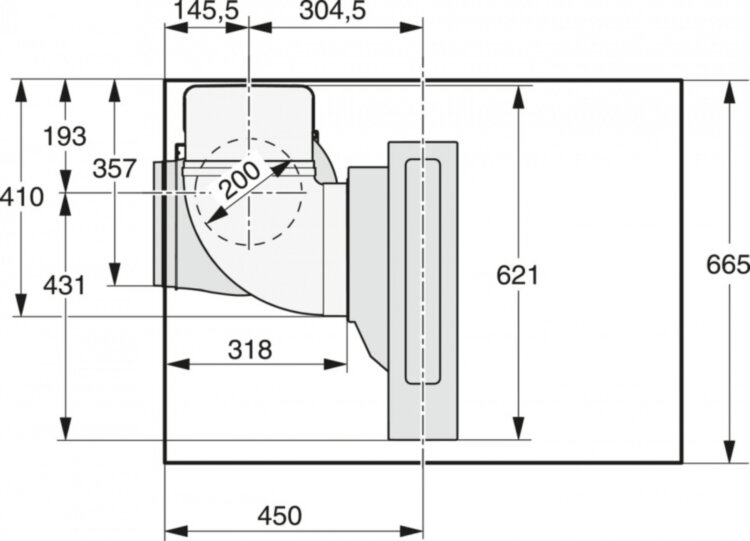 Встраиваемая в столешницу вытяжка CSDA7000 FL