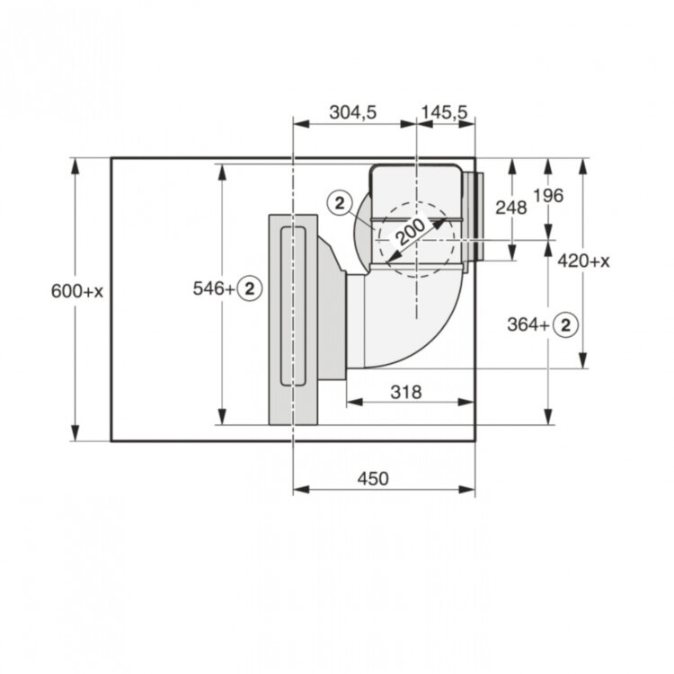 Встраиваемая в столешницу вытяжка CSDA7000 FL