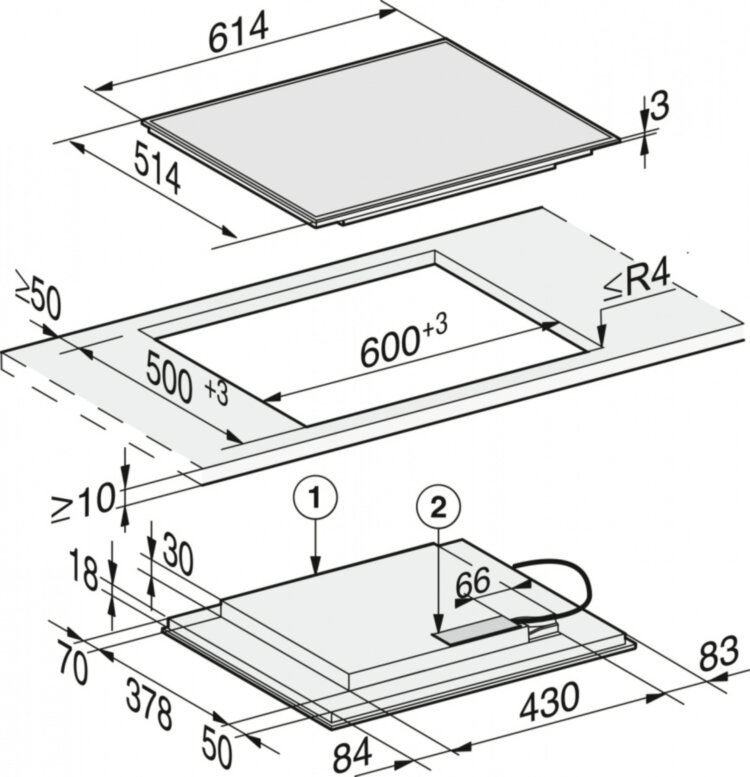 Панель конфорок KM7262 FR