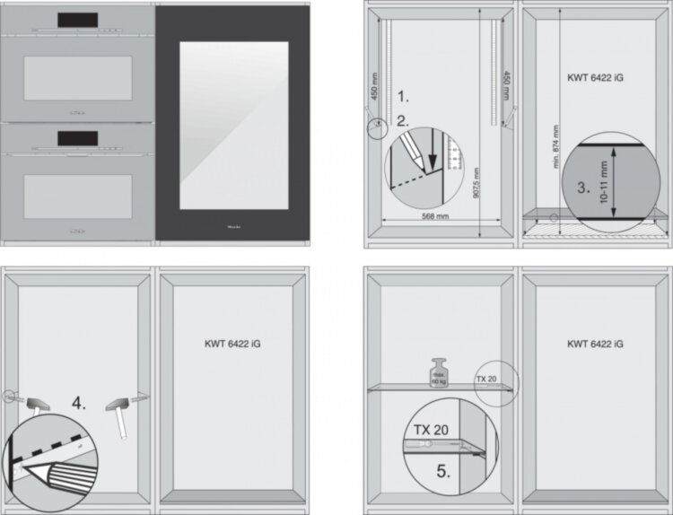 Винный холодильник KWT6422iG obsw чёрный обсидиан