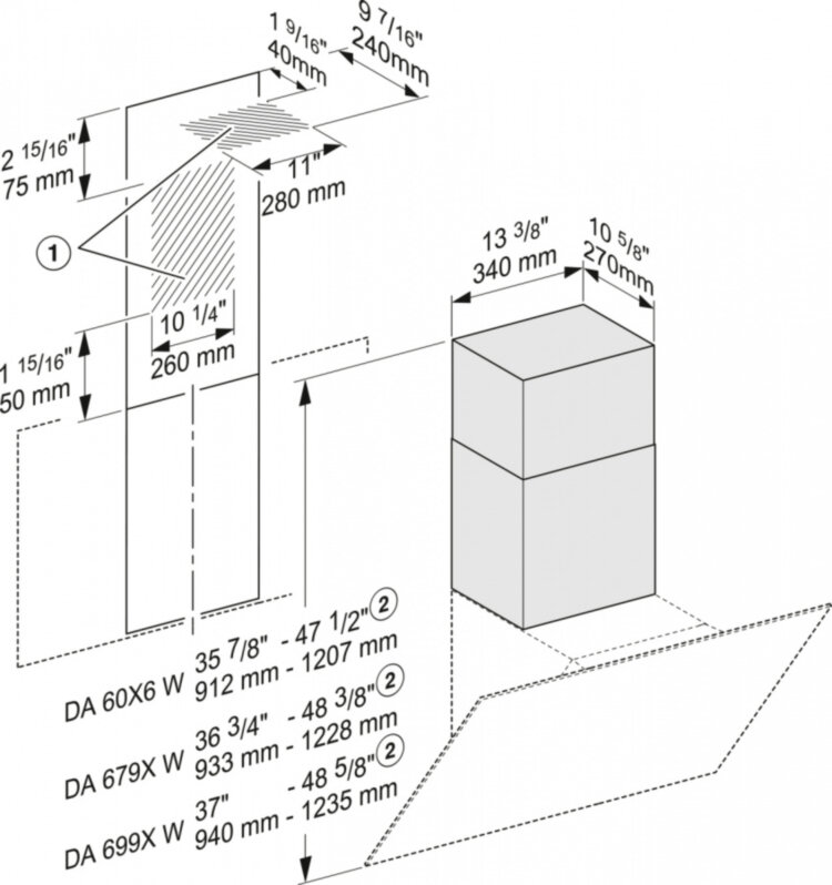 Вытяжка DA6999W BRWS бриллиантовый белый