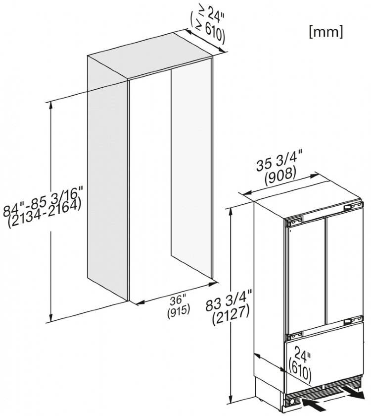 Холодильно-морозильная комбинация KF2981Vi