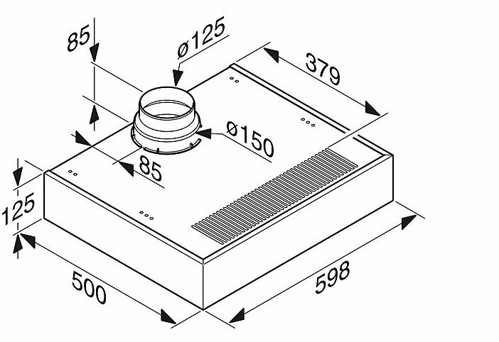 Вытяжка DA1260 сталь