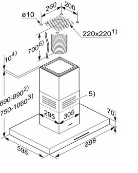 Вытяжка PUR98D сталь